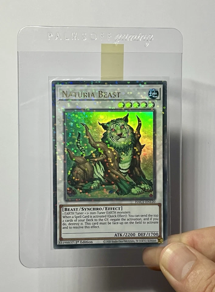 Naturia Beast HAC1-EN120 (NM) Ultra Rare 1st Edition Duel Terminal YuGiOh TCG - Image 3 of 3
