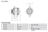 Bosch Generator FüR Alfa Romeo CitroüN Passend FüR Fiat Lancia Opel Peugeot