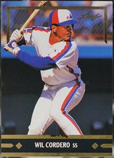 1991 Leaf #BC3 Wil Cordero Gold Leaf Rookies Baseball NM
