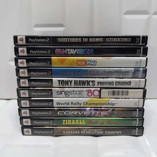 Sony PlayStation 2 (PS2) Video-game Bundle - Lot of 10