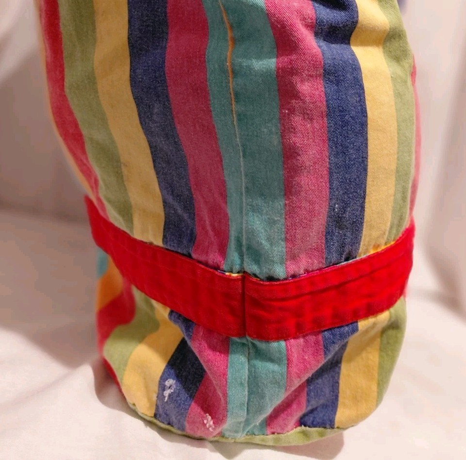 1990s ESPIRIT brand, Multi-Colored Striped- Tote … - image 7