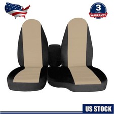 Car Seat Covers For 1998-2003 Ford Ranger 6040 High Back Black Tan Center
