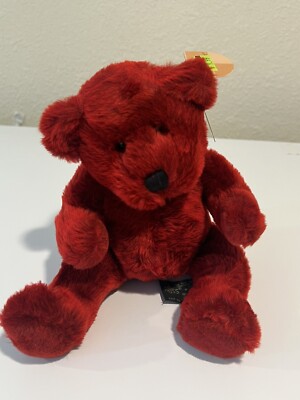 Russ Berrie Ruby Bear Vintage W Tags Bears From The Past Red Teddy