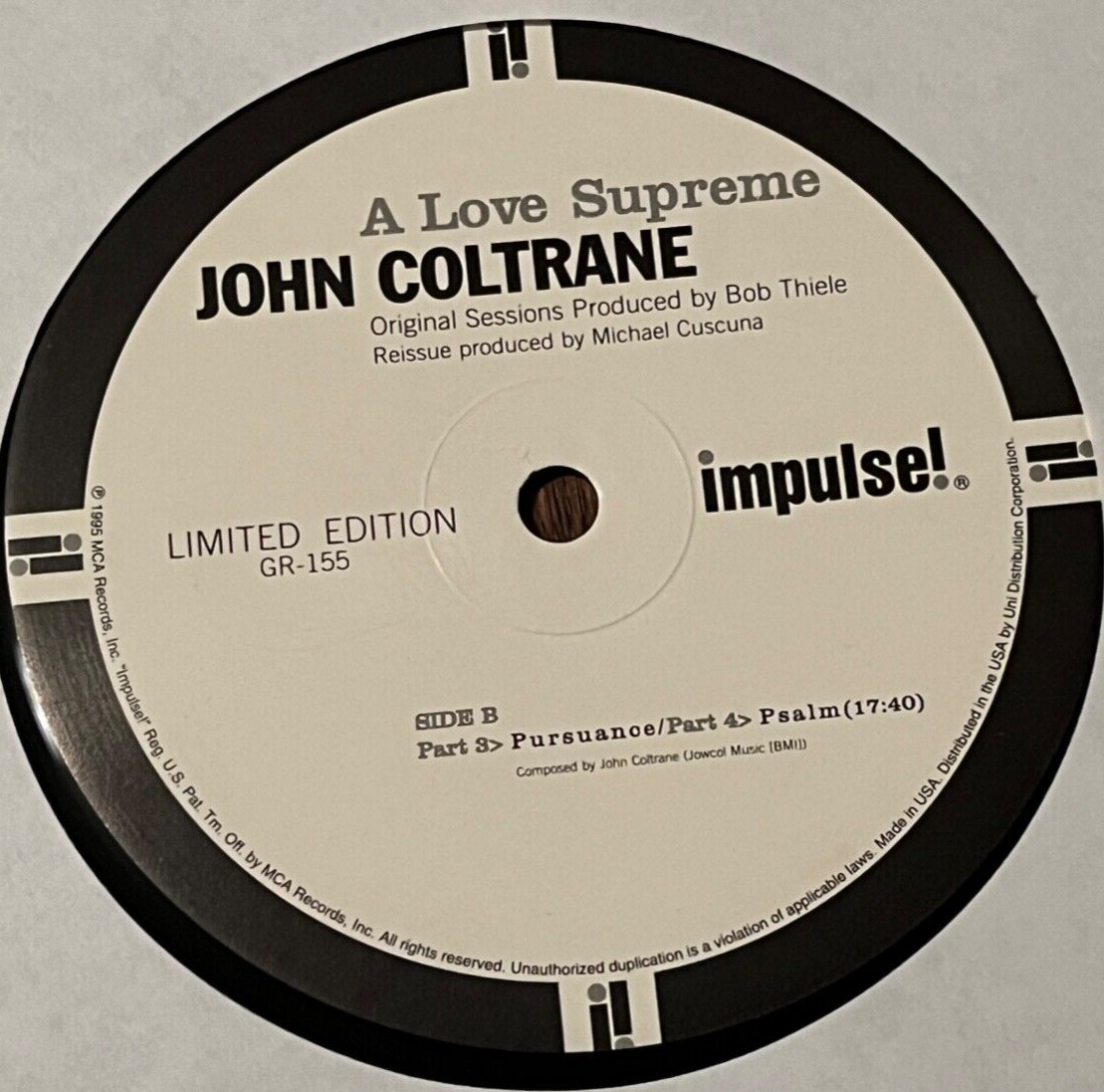 JOHN COLTRANE - A Love Supreme ~ IMPULSE GR155 {Limited Edition