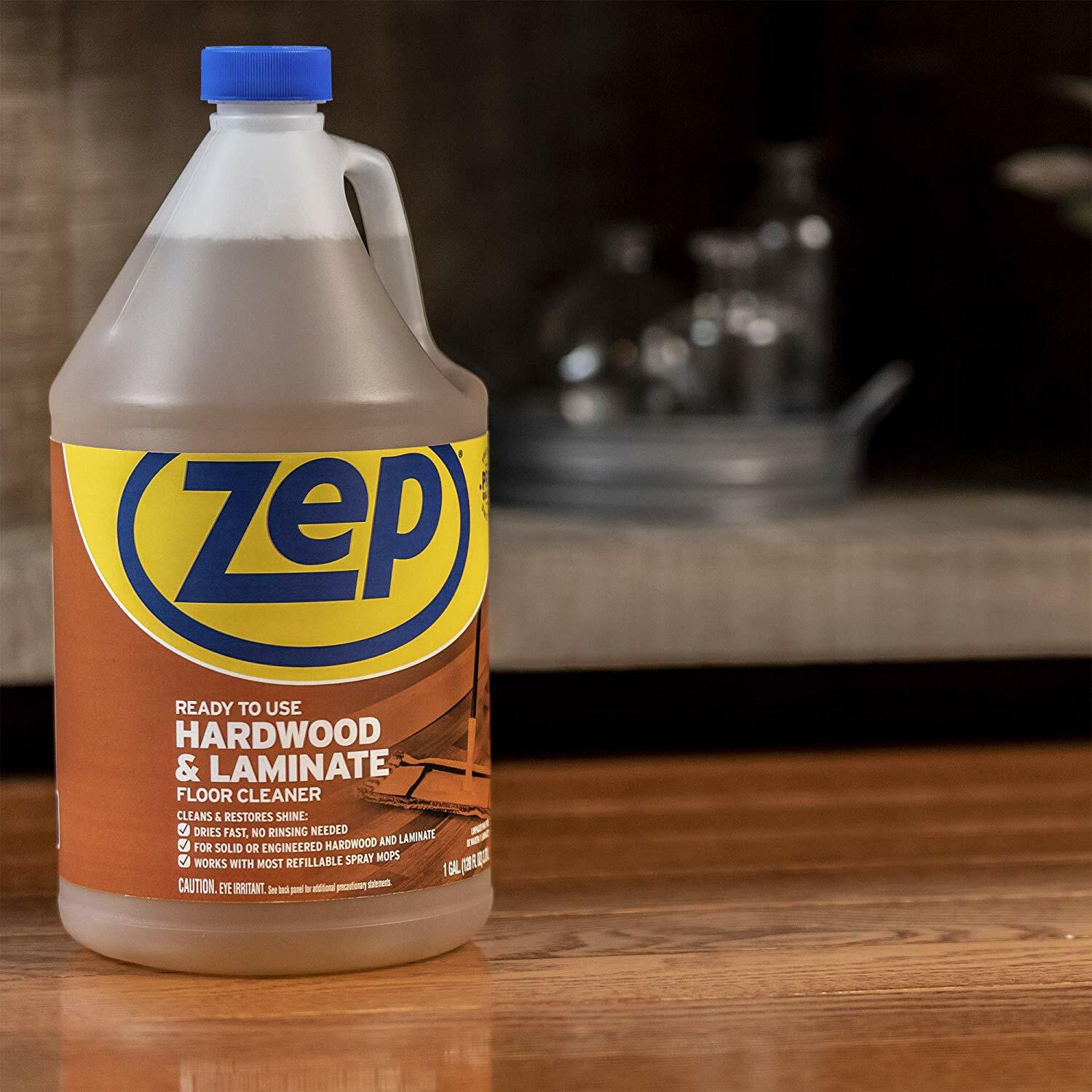 Zep 128 Oz Hardwood And Laminate Floor Cleaner Case Of 4 For