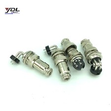 GX16 Aviation Plug  Right angle Socket Cable Connector panel mount 2-5 pin M16