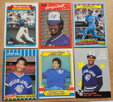 GEORGE BELL Lot of 6 Insert & Box Set Cards, MVP, 3x All-Star, 3x Silver Slugger