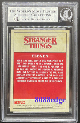 2019 STRANGER THINGS AUTO: MILLIE BOBBY BROWN #1 AUTOGRAPH BECKETT