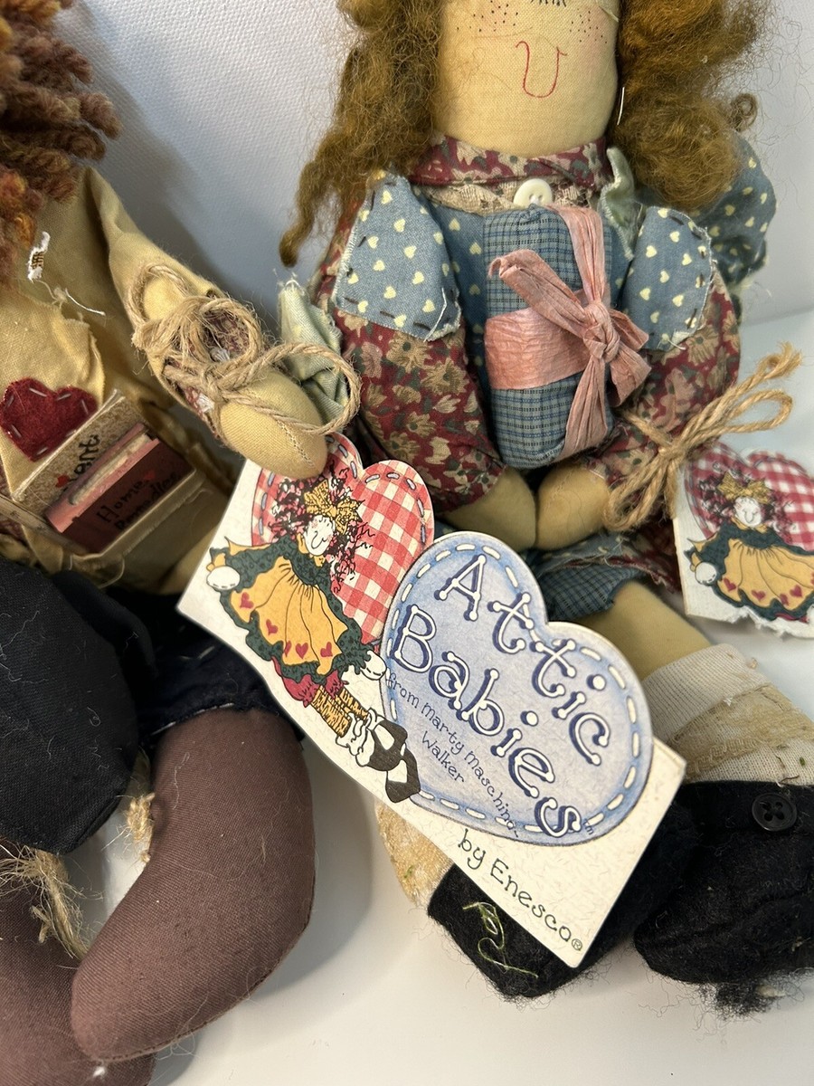 Attic Babies Dolls Lot Of 2 Dr Doodles Party Marty Vintage Rare