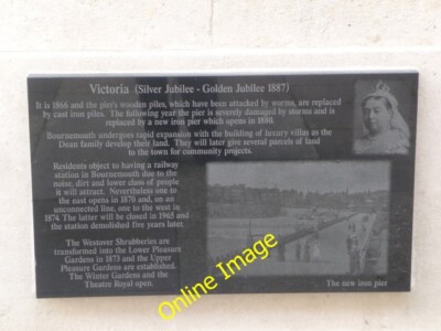 Foto 6x4 Bournemouth: Diamond Jubilee Plaque (7) The seventh in a series c2013