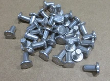 3/16 x 3/8"  Flat Head Solid Aluminum Tinners Rivets (150 pieces) U.S.A.