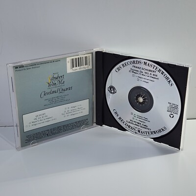 Schubert: Quintet, D. 956 (CD, 1984, CBS Records) Yo-Yo Ma Cleveland Quartet