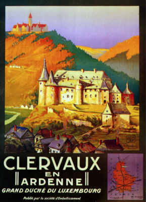 400882 Clervaux en Ardenne Duche du Luxembourg WALL PRINT POSTER US