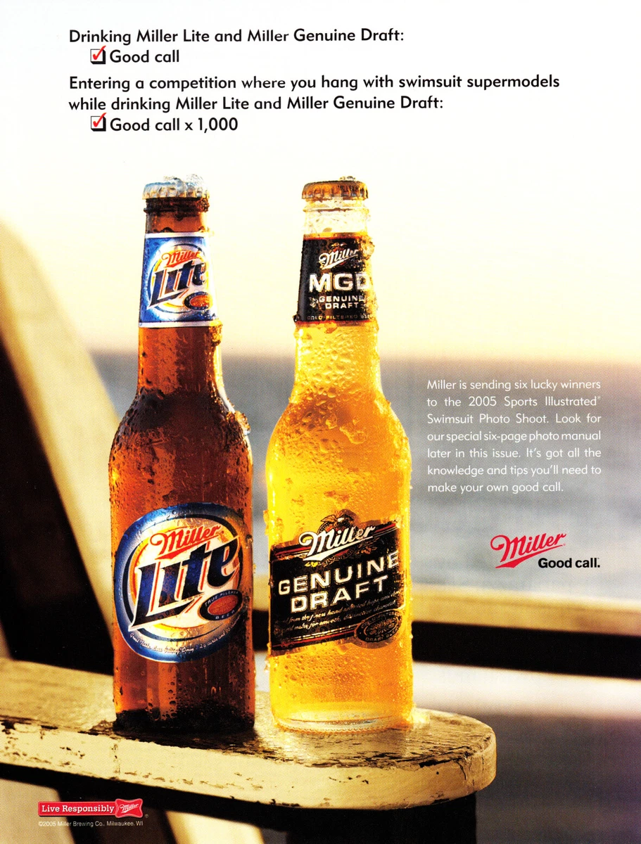 MILLER BEER AD #87 RARE 2005 OUT OF PRINT ~ | eBay