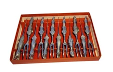 David Kamenstein: 12 Piece Knife & Fork Set, Stainless Steel, Made in Japan.