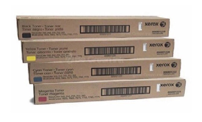 Kit 4 Toner Xerox Docucolor 240 250 260 (k Y C M) 7655 7775 | Meses sin