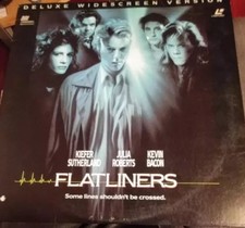 FLATLINERS Laserdisc Deluxe  Widescreen Sutherland, Julia Roberts 1990
