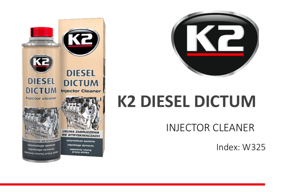 K2 Diesel Dictum DIESEL INJECTOR CLEANER SYSTEM Flush Removes Dirt