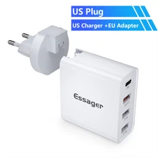 48W Multi USB Fast Charger Type C PD QC3.0 Wall Phone Charging Station Adapter