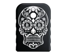 Rowe Tactical Mag Base Plate for Glock Gen 1-5 - Black (Angle) Rowe Sugar Skull
