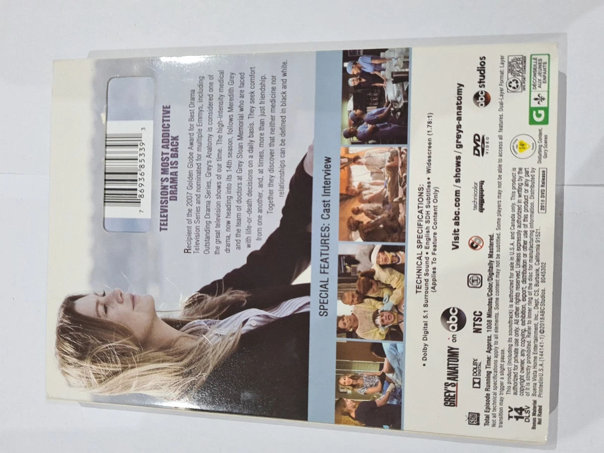 GREY S ANATOMY COMPLETE SEASON 14 Free Shipping 10 eBay