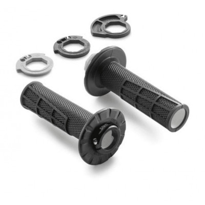 ODI ORIGINAL KTM Lock-On Half Waffle 2T/4T KTM/Husqvarna/Gas Gas MX Griffe (schwarz)