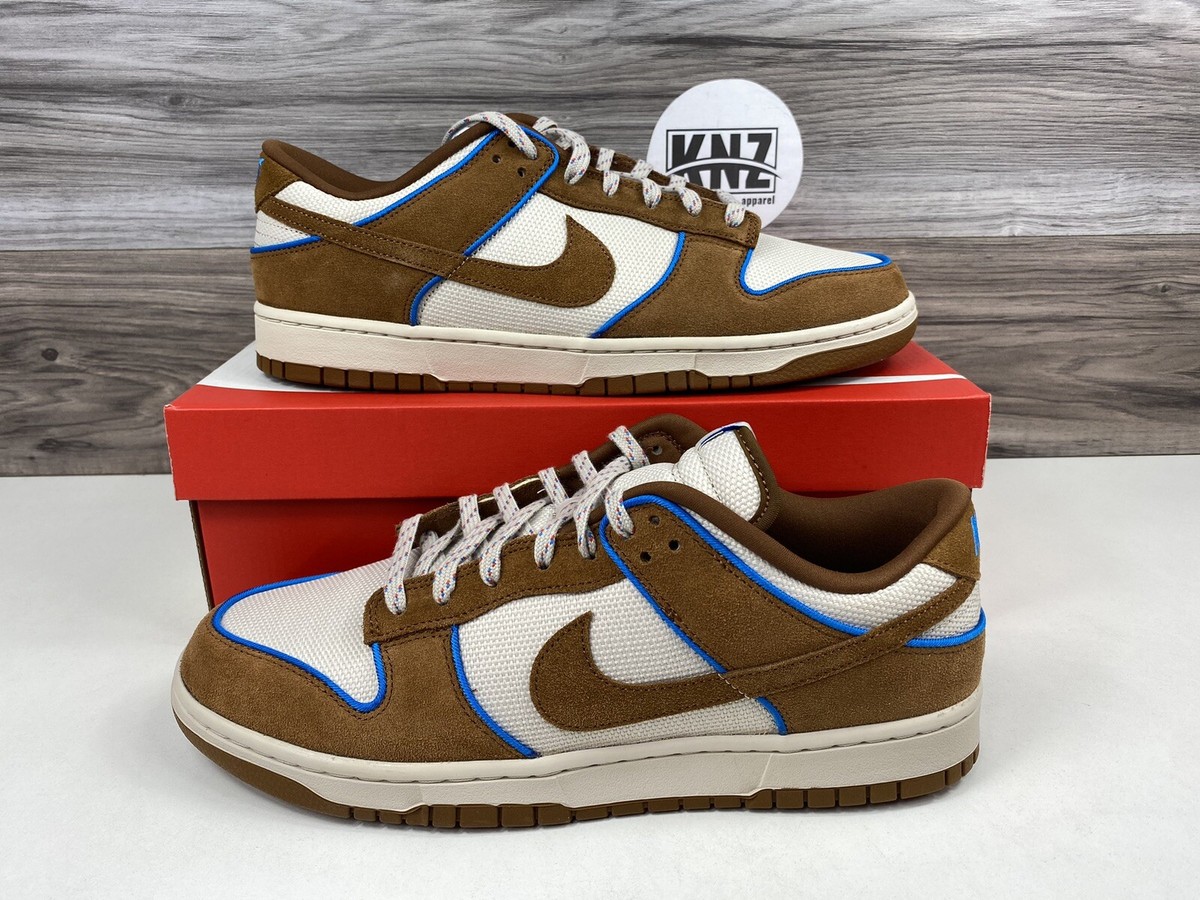 Nike Dunk Low Retro PRM Light British Tan Brown White Shoes 