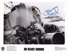 STEVEN SEAGAL signed Autogramm 20x25cm ON DEADLY GROUND in Person autograph COA