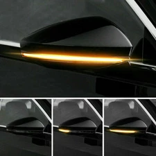 2X 28SMD LED Light Car Rearview Mirror Strip Lamp Flowing Turn Signal Side Light