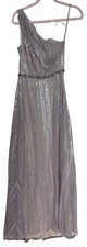 Mac Duggal Gown Dress Size 2 Rhinestone Sequined One Shoulder 68036 $498