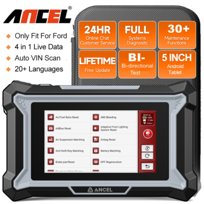 ANCEL DS160 OBD2 Auto Diagnostic All System Scanner 30+ Reset Adblue For Ford