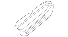 Genuine Nissan Passenger Right Front Step Cover 74994-1PA0A