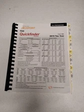 Thomson Reuters 1040 Quickfinder Handbook 2015 Tax Year Tax Prep