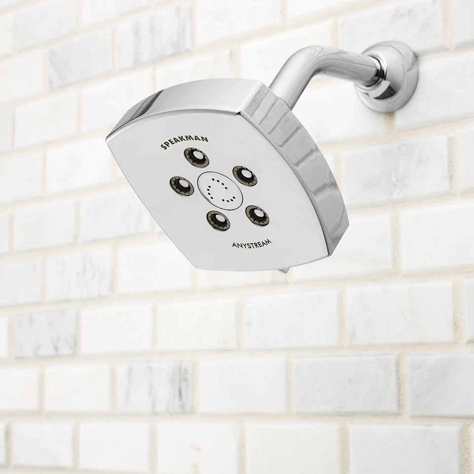 Tiber S-3023 2.5 gpm Multi-Function Shower Head, Polished Chrome - Image 2 of 4
