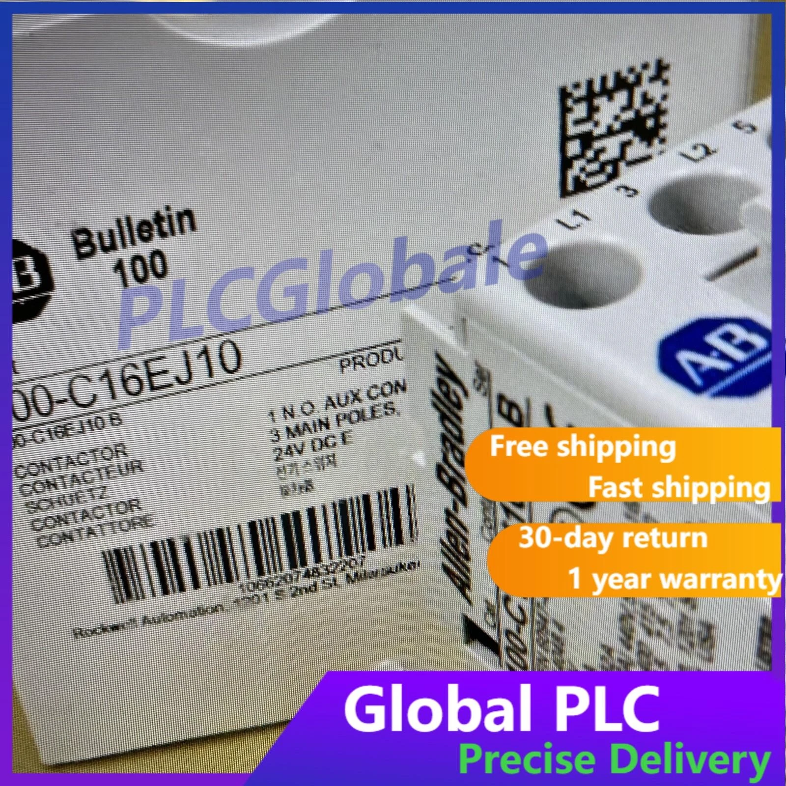 ALLEN BRADLEY CONTACTOR 100-C16EJ10 24VDC _E COIL