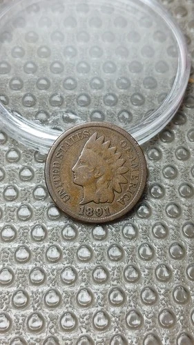 1891 Indian Head Cent Penny VG                                              D070