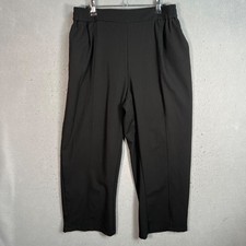 ASOS Design Womens Black Trousers Size 8 Polyester Blend Elastic Waist