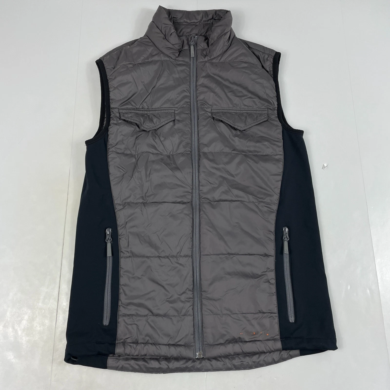 Merrell Vest Mens Medium Gray Select Warm Puffer Workwear Hiking Climbing Skiing