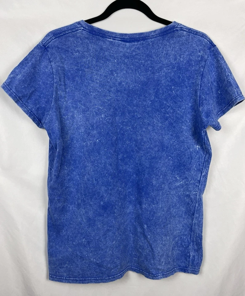 Camiseta Retro Sedona Arizona Petroglifo Arte - Para Mujer Lg Azul Mineral Lavado Festival Foto 2 de 4