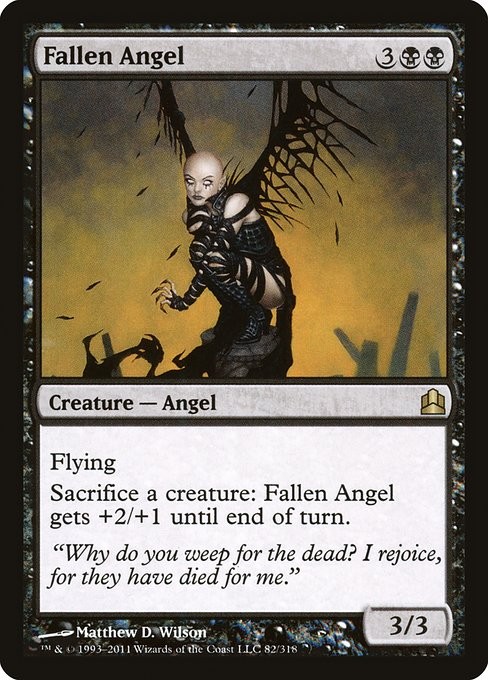 Fallen Angel Regular - Commander 2011 MTG-LP