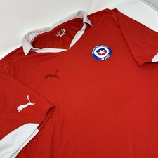 Puma Chile National Soccer Team Home Jersey Mens XXL Red Copa America 2011 2012