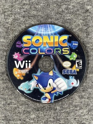 Sonic Colors Nintendo Wii Game Disc Only SEGA USA NTSC E Rated Nintendo Seal