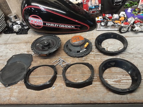 ✨️MEMPHIS 6.5 SPEAKERS FOR HARLEY TOURING FRONT INNER FAIRING WITH OEM ADAPTER✨️