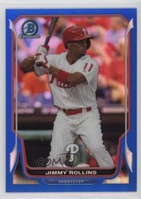 2014 Bowman Chrome Blue Refractor /250 Jimmy Rollins #124 n1u