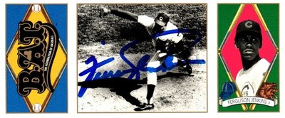 Signed 1993 Upper Deck B.A.T. Triple-Folders - Ferguson Jenkins #74 Cubs HOF