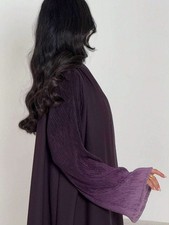 Dubai Women Abaya Muslim Cardigan Open Kimono Long Sleeve Maxi Dress Kaftan Gown