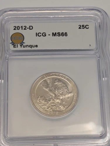 2012-D America the Beautiful Quarters El Yunque — photo from the most recent tracked eBay sale