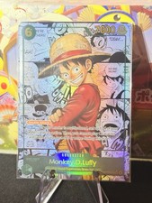 *CUSTOM/FAN-MADE*  One Piece OP13-118 Monkey.D.Luffy SEC Manga Alt Art Near Mint