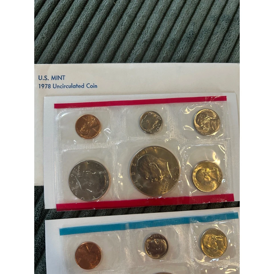 1978 U.S. Mint Uncirculated Coin Set P&D Denver Philadelphia Collectible Coins - Image 3 of 4