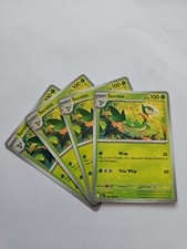 Pokemon Black Bolt Servine 002/086 X4 Cards Mint Condition.